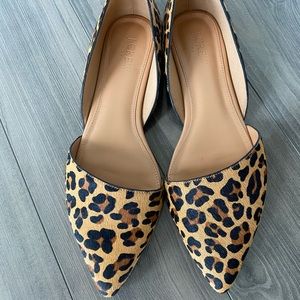 J. Crew leopard flats